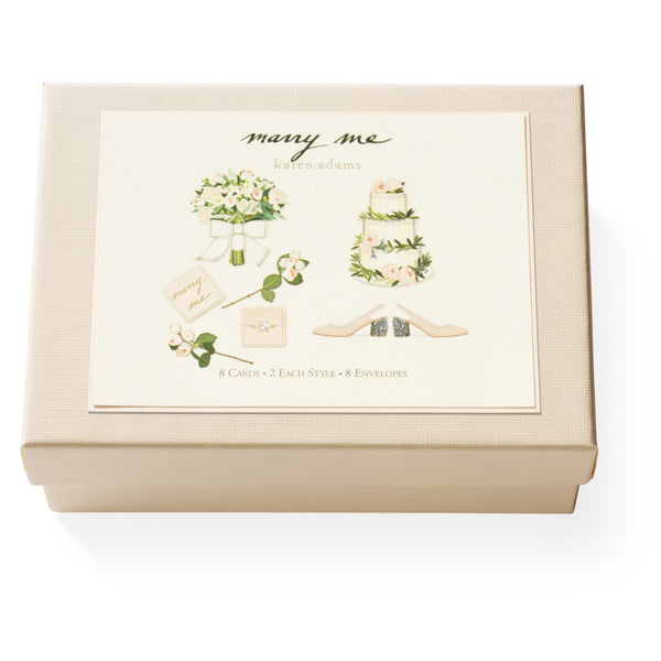 Marry Me Note Card Box S/8