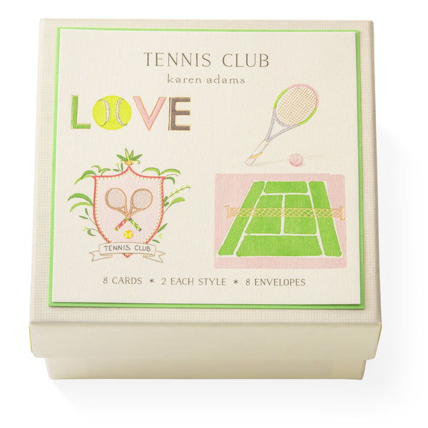 Tennis Club Gift Enclosure Box S/8