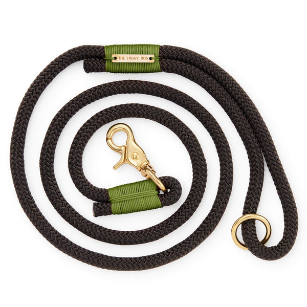 Black and Green Climbing Rope Dog Leash