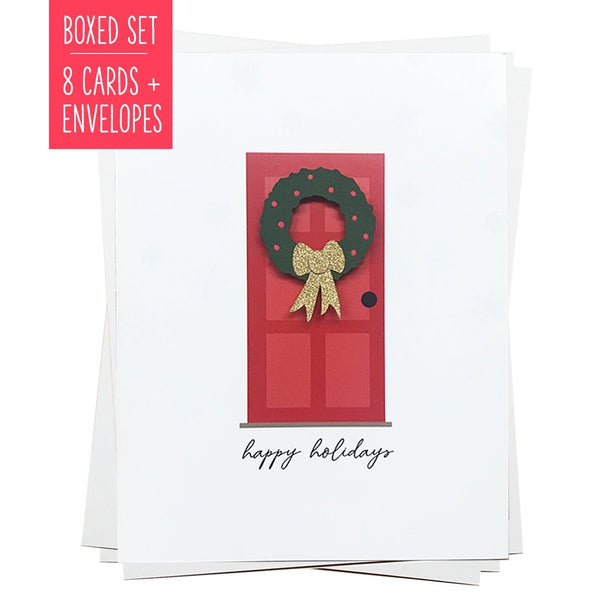 Happy Holidays Front Door -S/8