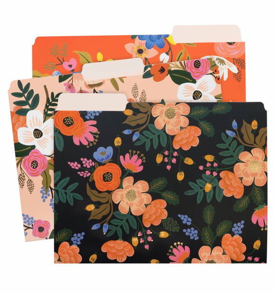 Lively Floral File Folder Set
