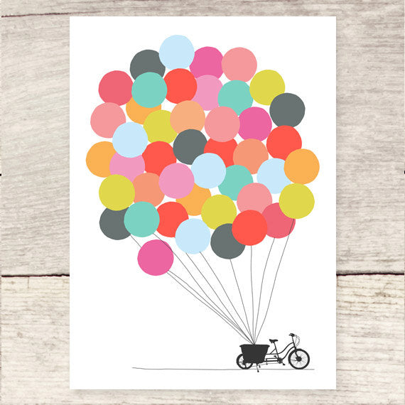 Bike + balloons