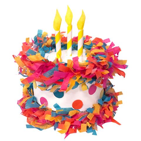 Mini Tabletop Pinata Brite Birthday Cake 5"
