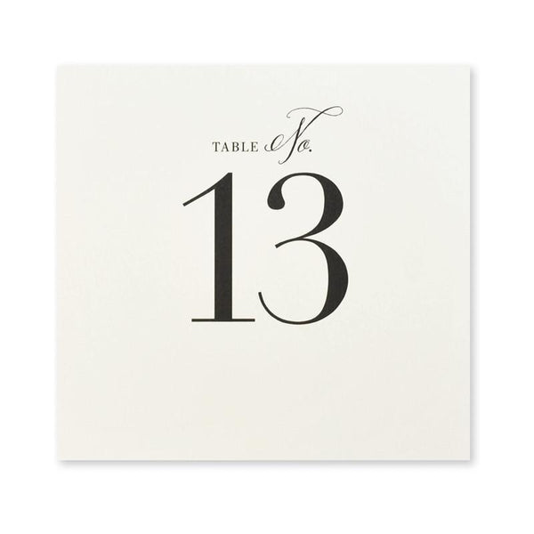 The Big Day Table Numbers 13-24
