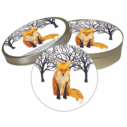 Coaster Set - Winter Fox