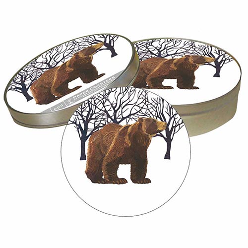 Coaster Set - Winter Bear